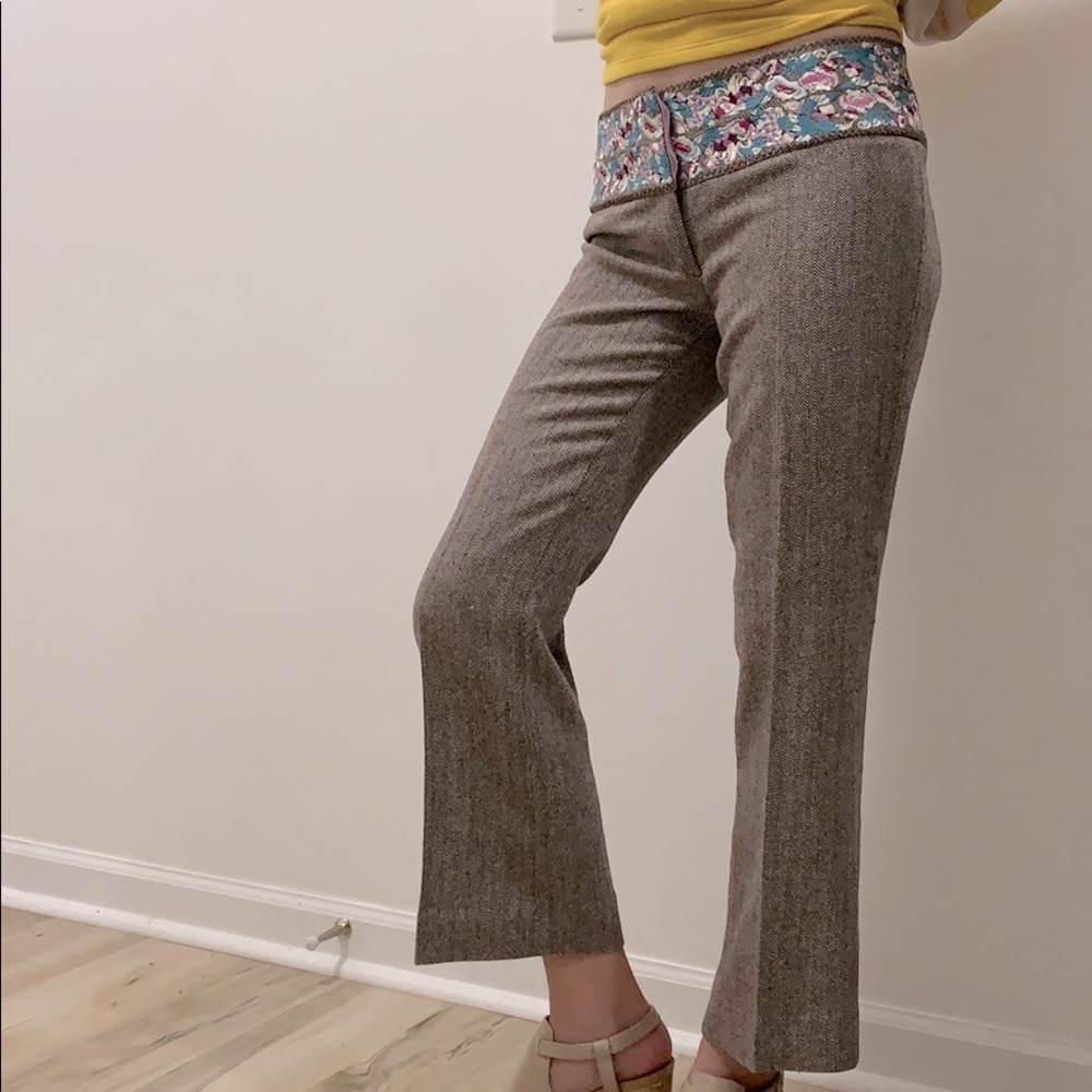 Marciano Embroidered Tweed Pants